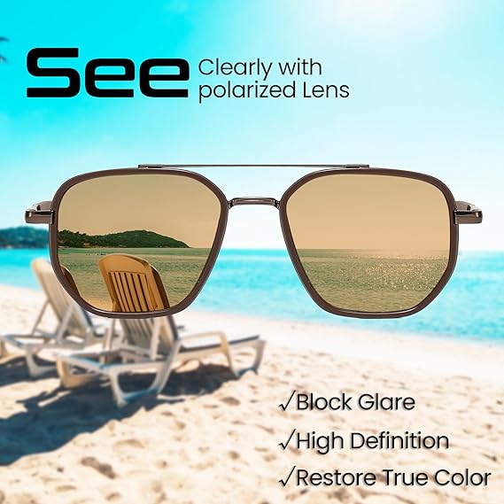 Tangle Free Aviator Sunglasses